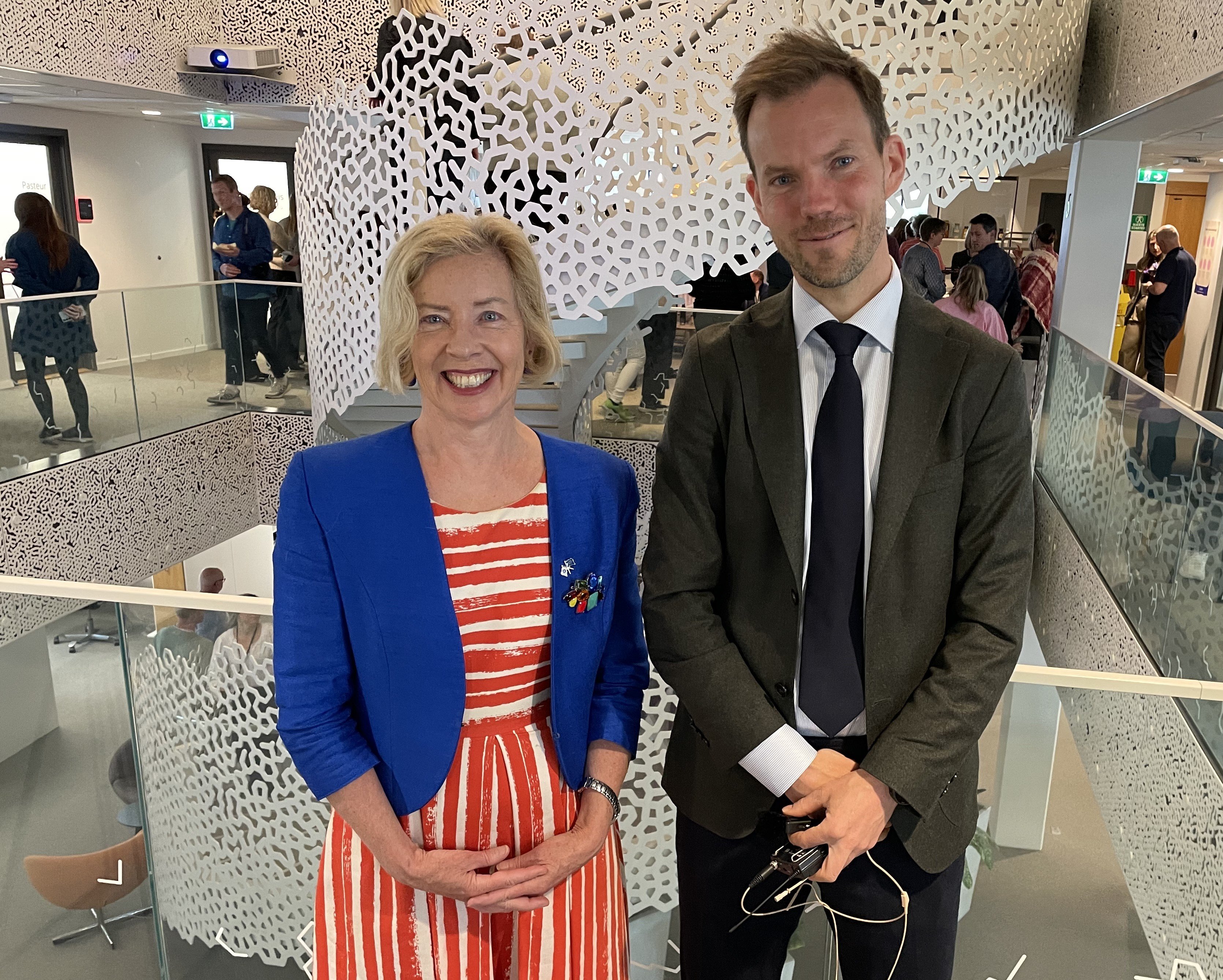 Emer Cooke og Trygve Ottersen